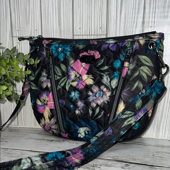 Lug Swivel Crossbody Bag  Floral Print Travel Organizer - Picture 1 of 16